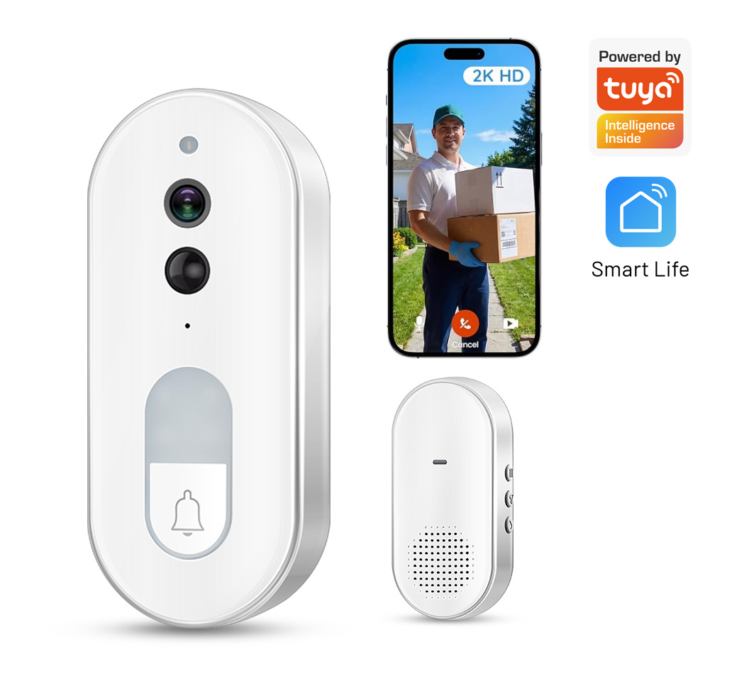 Home Security Prices - Inteligentny wideodomofon Tuya, bezprzewodowy, kamera zewnętrzna