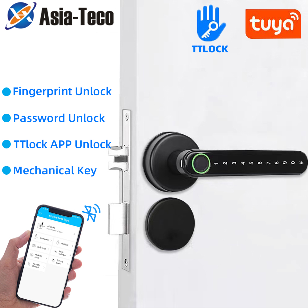 Home Security Locks For Doors - TTLock Inteligentna blokada linii papilarnych Bluetooth
