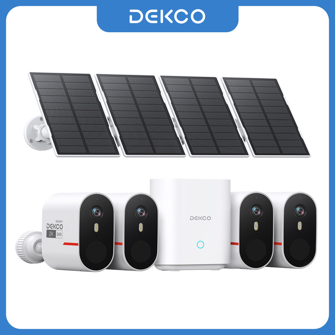 Home Security And Cctv - System kamer solarnych Dekco 3MP WiFi,