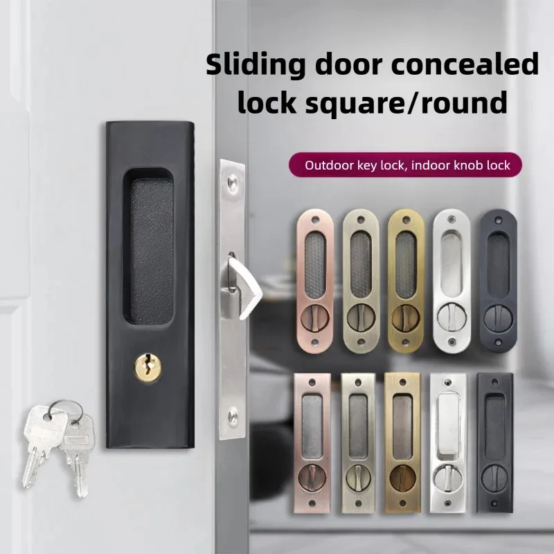 Home Security Locks For Doors - Wytrzymały czarny zamek hakowy do drzwi