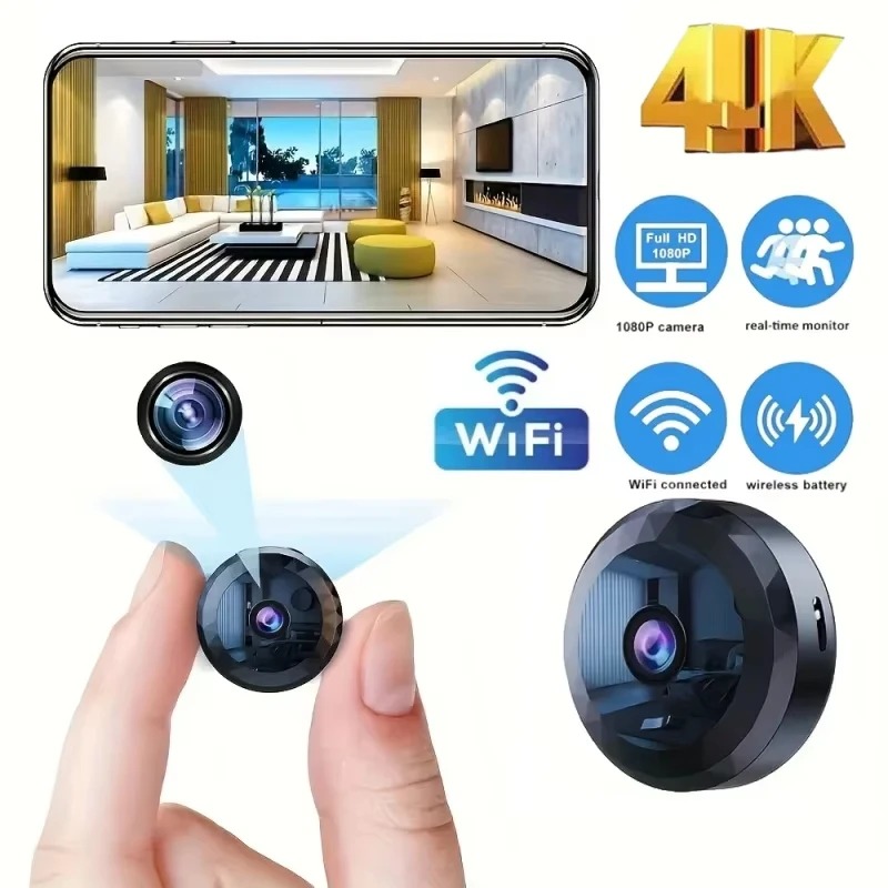 Kamera WiFi 4K Mini Bezprzewod – Home Security Ai recenzja i cena
