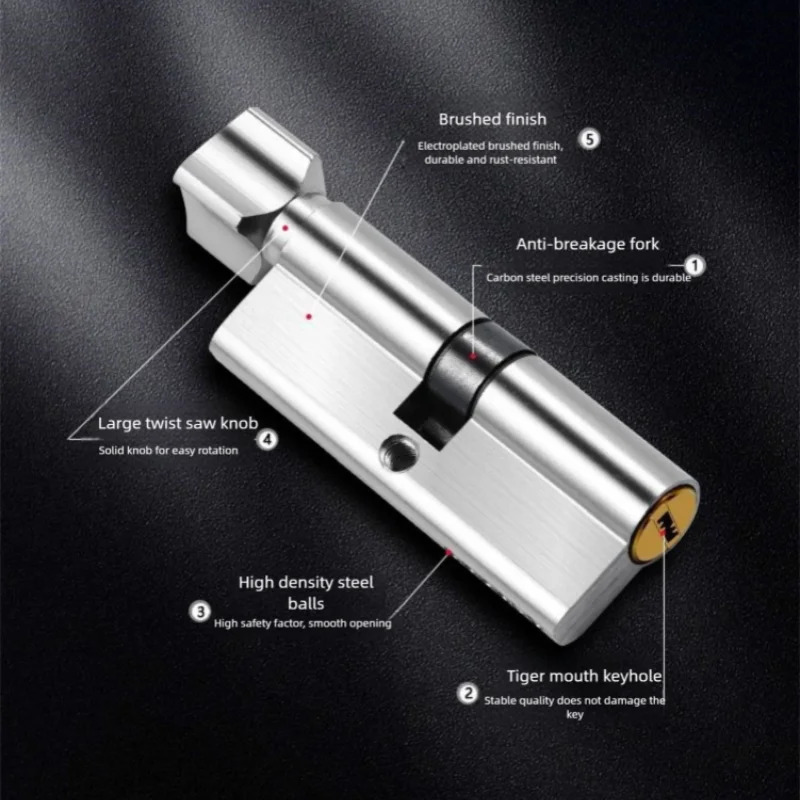 Aluminiowy wkładka zamka zatrz – Home Security Locks For Doors recenzja i cena