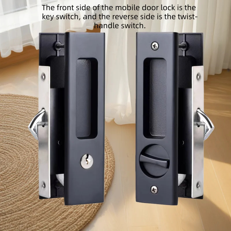Wytrzymały czarny zamek hakowy – Home Security Locks For Doors recenzja i cena